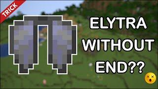 How to Get ELYTRA without Killing the Ender Dragon  Without Going to END Elytra Minecraft