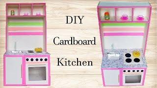 DIY Cardboard Kitchen for Children Step by Step Tutorial  DIY Easy Cardboard Kids Play Kitchen