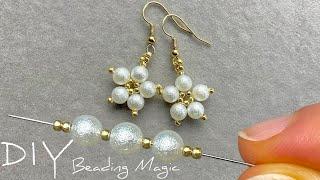 DIY Beaded Earrings How to Make Flower with Beads  Beading Tutorials