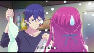 Hayato holds girls underwear  The cafe terrace and its goddesses episode 2