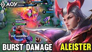 AOV  ALEISTER GAMEPLAY  BUILD BURST DAMAGE - ARENA OF VALOR LIÊNQUÂNMOBILE ROV COT