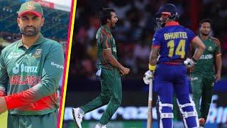 T20 World Cup 2024  Tanzim Mustafizur take Bangladesh into Super 8  #BANvsNEP Highlights