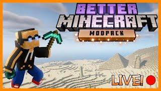 Live - Upgrading Gear and Base Building  Better Minecraft  SkuftCraft SMP
