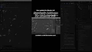 Spyderfy Add-on for Blender 3d Updated for Blender 4.0 Available on Blendermarket #shorts #b3d