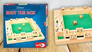 SHUT THE BOX DELUXE KLAPPENSPIEL - Spielregeln TV Spielanleitung Deutsch -  KLAPPBRETT KLAPPBOX