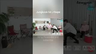  Jungkook hit J-hope   . oh no ho no........ .  BTS  #short