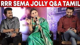 RRR Movie Sema Jolly Interaction With Tamil Reporters  RRR Press Meet  RRR Pre Release Event