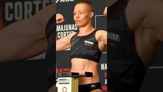  ROSE NAMAJUNAS OFFICIAL WEIGH IN UFC DENVER