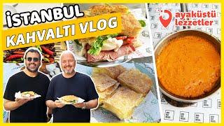 İSTANBUL KAHVALTI VLOG Çakallı menemeni Göçmen böreği Focaccia sandviç - Ayaküstü Lezzetler