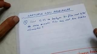 Saatlerle ilgili problemler 3.sınıf 1.video #Bulbulogretmen #matematik #saat #3sınıf