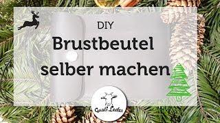 Einen Brustbeutel aus Leder nähen  DIY  Arbeiten mit Leder