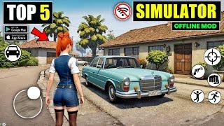 Top 5 Best Simulator Games For Android 2024  Best Offline Simulator Games Under 200 MB