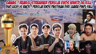 NGERII Reaksi streamer PJEV wwcd 16 kill - Persija evos pastikan diri juara  Duo uxxy is back 