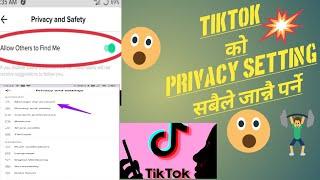 TikTok privacy  setting 2022 TikTok privacy and safety settings