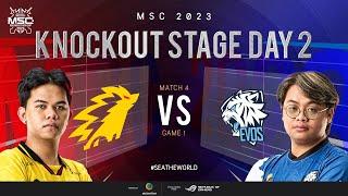 EN MSC Knockout Stage Day 2  ONIC VS EVOS LEGENDS  Game 1