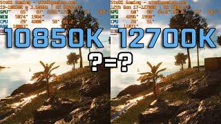 i9-10850K vs. i7-12700K Gaming Benchmarks
