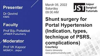 Open House - Shunt Surgery for Portal Hypertension by Dr Govind KIMS - Jaipur Surgical Tutorial