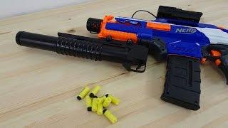 M203 GRANATWERFER MIT WORKER DARTS FÜR NERF BLASTER deutschgerman