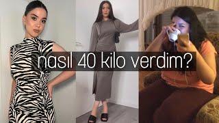 NASIL 40 KİLO VERDİM? I kilo verirken bir günde ne yedim? günlük vlog