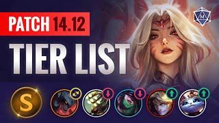 PATCH 14.12 TIER LIST Changes & Updates  League of Legends Season 14