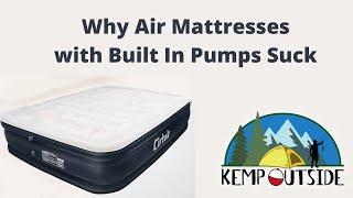Why Air Mattresses with Built In Pumps Suck  Cirtek Queen Air Mattress with Separate Pump Review