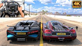 Bugatti Divo & Koenigsegg Agera RS  Forza Horizon 5  Thrustmaster T300RS gameplay