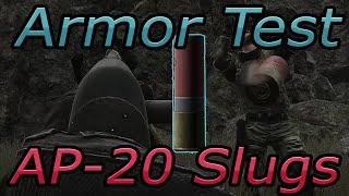 Can Level 2-6 Armor tank ap-20 slugs?  .12 Tarkov Ballistics test