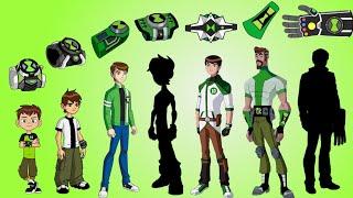 Ben Tennyson all forms with different omnitrix  Ben 10 coloring Fan made