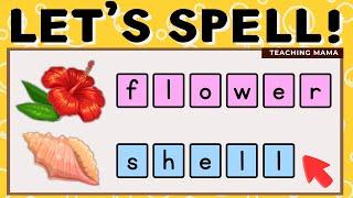 LEARN HOW TO SPELL  BASIC WORDS  SPELLING QUIZ FOR KIDS  TEACHING MAMA