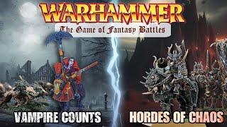 Warhammer Fantasy 6th Edition Battle Report  Mannfred Von Carstein VS. Warriors of Chaos