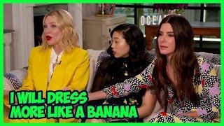 Oceans 8 Actors Are Professional Comedians Cate Blanchett Sandra Bullock