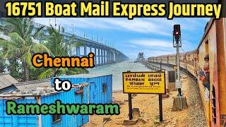 Chennai Egmore to Rameshwaram 16751 Boat Mail Express Journey  Train Adventure