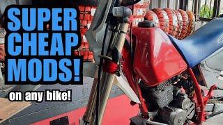 CHEAP MODS that make your MOTORCYCLE better GUARANTEED