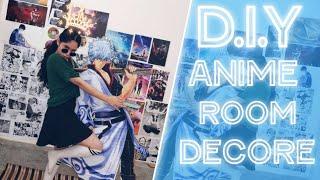 D.I.Y Anime Room Decor  Weeb room decor ideas  Manga wall  figurines  anime CD and more