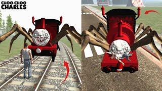 Franklin Fight Choo Choo Charles Train in Indian Bike Driving 3D