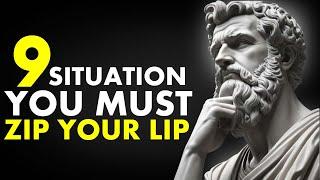 Always Be Silent In 9 Situations Marcus Aurelius Stoicism