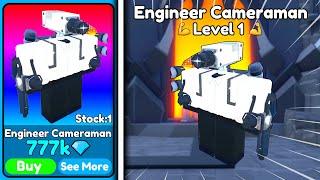 NEW LARGE ENGINEER CAMERAMAN  NEW UPDATE   Roblox Toilet Tower Defense