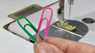 ️6 sewing tips and tricks with Paper Clips that you never knew 6 HACK PAPER CLIPS