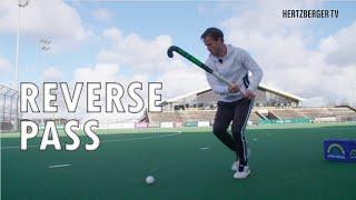 How to hit the reverse pass  Hertzberger TV  Field hockey tutorial