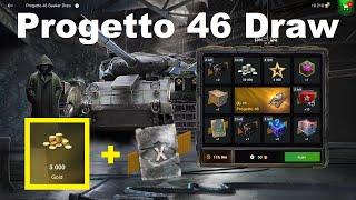 Progetto 46 Draw Wot Blitz - LUCK Spent 150 Gold and Won 5000 Gold + TOP Tank 3 x 3 attempts