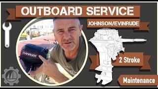 Outboard Servicing Repairing Winterizing and Maintaining a Johnson  Evinrude 15HP 2 Stroke Engine