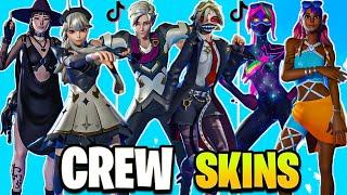 Crew Pack Skins With Fortnite TikTok Dances & Emotes My World GOATed Celebrate Me Get Griddy