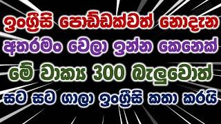 300 Practical English Sentences For Daily Use  Most Common English Phrases In Sinhala