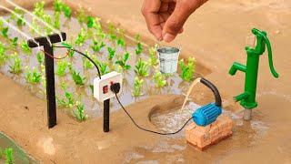 diy mini motor water pump science project  mininhand pump  @sanocreator