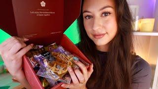 ASMR Trying Japanese Candy & Snacks  Eating Sakuraco June Unboxing & Whispers