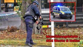 Ausrüsten mit Terror Schutzkleidung  Einsatzfahrt 》EWA-2204  Polizei Berlin  Abschnitt 22