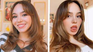 Curtain Bangs & Flips Hair Tutorial