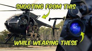 SHOOTING out of a HELICOPTER with NIGHT VISION GOGGLES