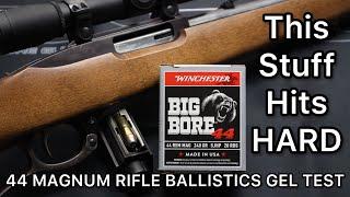 44 Magnum 240gr Winchester Big Bore Ballistics Gel Ammo Test