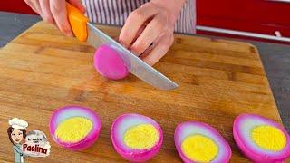 PINK BOILED EGGS for the EASTER appetizer and breakfast. How to make pink eggs